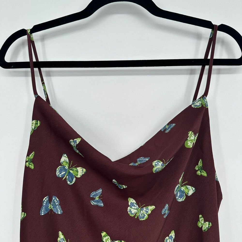 Urban Outfitters Womens Mallory Mini Slip Dress Size M Butterflies Y2K Whimsical - Picture 4 of 10